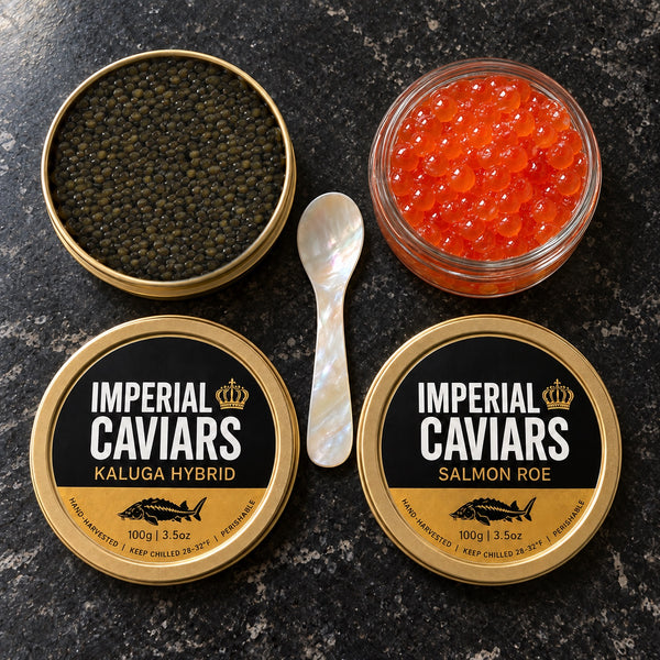 Caviar & Salmon Roe Bundle